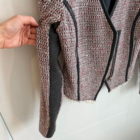 Rebecca Taylor Cropped Blazer with Leather Details - Picture 5 of 13